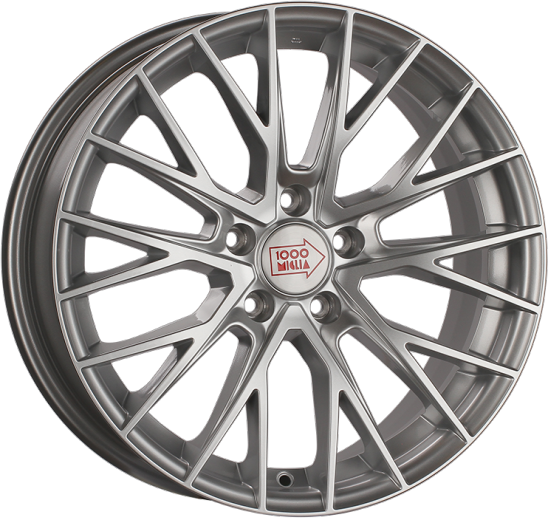 Фото 1000 Miglia MM1009 8x17 5x112 ET35 dia 66,6 silver high gloss