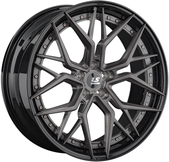 Фото LS Forged FG35 10,5x21 5x112 ET43 dia 66,6 ALBRSD-GM/BK
