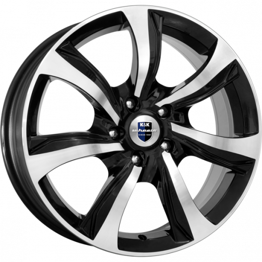 Фото K&K Либерти 7x17 5x114,3 ET39 dia 60,1 алмаз черный