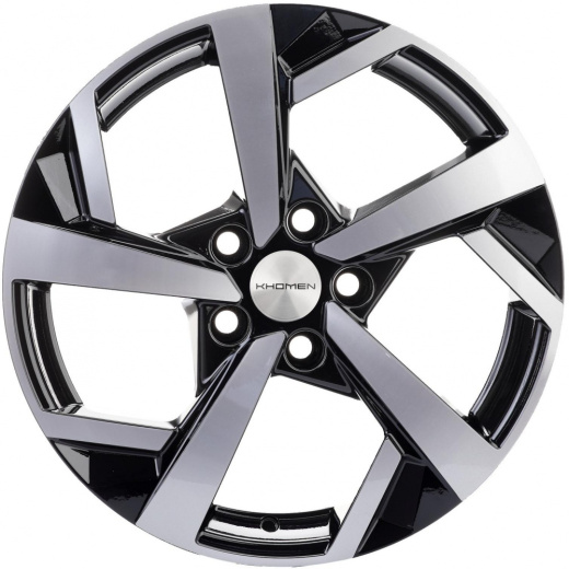 Фото Khomen Wheels KHW1712 (Karoq/Octavia/Passat/Tiguan) 7x17 5x112 ET43 dia 57,1 black-FP