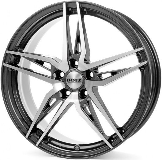 Фото DOTZ Interlagos dark 7,5x17 5x112 ET40 dia 70,1 anthracite polished