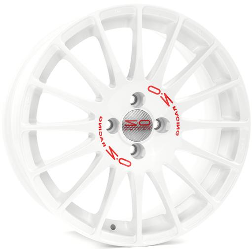 Фото OZ Racing Superturismo WRC 7x17 5x114,3 ET45 dia 75 white + red lettering