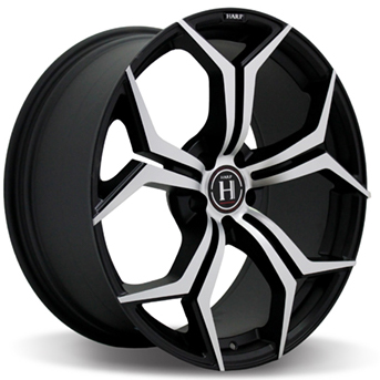 Фото Harp Y-50 9x20 5x112 ET25 dia 66,6 satIn black - machIned