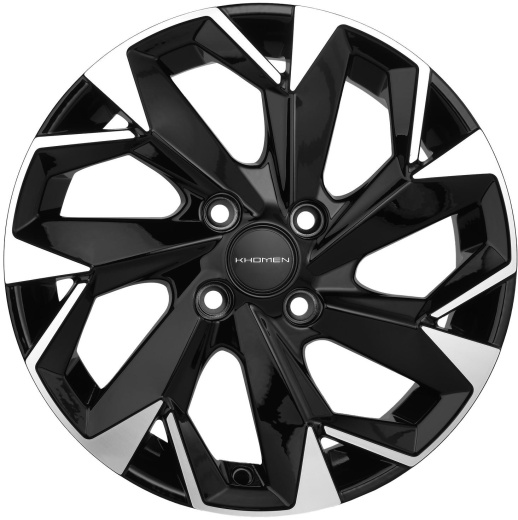 Фото Khomen Wheels KHW1508 (Logan/Sandero) 6x15 4x100 ET40 dia 60,1 black-FP