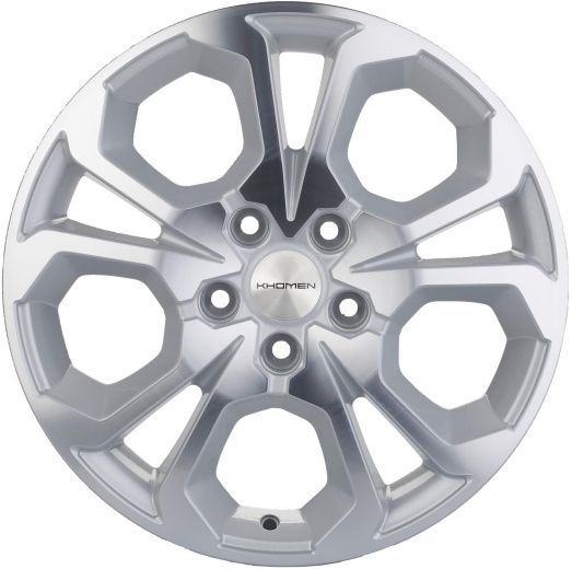 Фото Khomen Wheels KHW1711 (Arkana/Kaptur) 6,5x17 5x114,3 ET50 dia 66,1 F-silver-FP