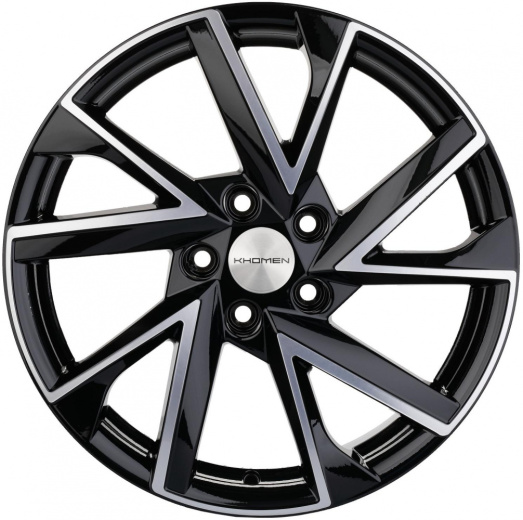 Фото Khomen Wheels KHW1714 (Octavia) 7x17 5x112 ET49 dia 57,1 black-FP