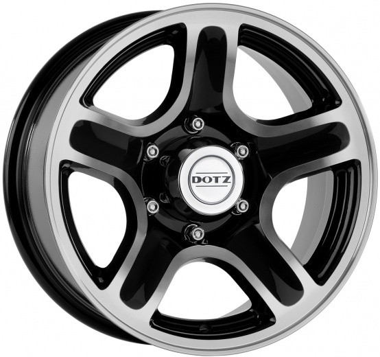 Фото DOTZ Hammada dark 8x16 6x139,7 ET0 dia 110,5 black polished