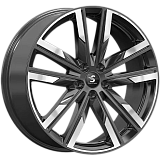 K&K Premium Series КР014 (20_Geely Tugella) 8x20 5x108 ET46 dia 63,35 diamond black gris
