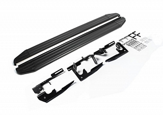 Порог-площадка Rival Premium-Black для Toyota Highlander 2007-2010-2014