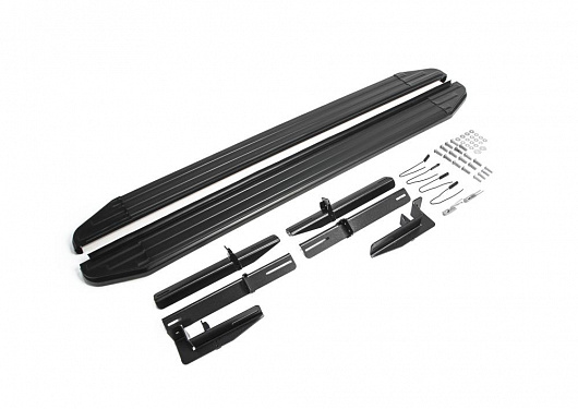 Порог-площадка Rival Premium-Black для Peugeot 4008 2012-