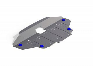 Алюминиевая защита радиатора Rival на Ssang Yong Stavic 2013- 2.0d (толщина 4 мм)