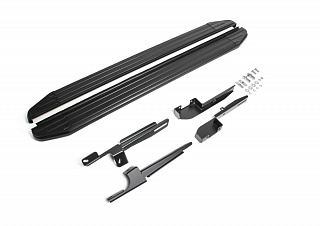 Порог-площадка Rival Premium-Black для Chevrolet Niva 2002-2009-