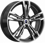 K&K Karrera Light 7x18 5x114,3 ET38 dia 67,1 алмаз черный