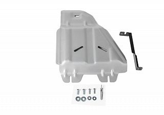 Алюминиевая защита раздаточной коробки Rival на Toyota Land Cruiser 200 2015- 4.5d; 4.6 (толщина 6 мм)