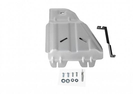 Алюминиевая защита раздаточной коробки Rival на Toyota Land Cruiser 200 2015- 4.5d; 4.6 (толщина 6 мм)