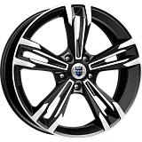 K&K Каррера 7x18 5x100 ET45 dia 67,1 алмаз черный Россия