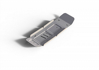 Алюминиевая защита редуктора Rival на Audi Q7 2015- 3.0; 3.0d; для а/м с управляемой задней подвеской (толщина 4 мм)