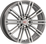 1000 Miglia MM1005 7,5x17 5x108 ET40 dia 63,3 matt silver polished