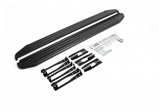 Порог-площадка Rival Premium-Black для Subaru Forester 2013-2015-