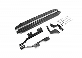 Порог-площадка Rival Premium для Land Rover Freelander 2006-2010-2012-2014