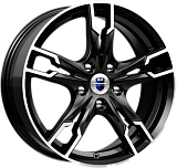 K&K Солар 7x17 4x114,3 ET40 dia 67,1 алмаз черный SK Россия