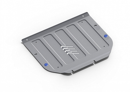 Алюминиевая защита картера + КПП Rival на Hyundai Santa Fe 2006-2009 2,7 (толщина 4 мм)
