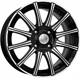 K&K Сиеста 6x15 5x105 ET39 dia 56,6 алмаз черный Россия