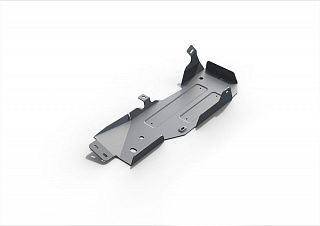 Алюминиевая защита топливного бака Rival на Jeep Wrangler JK 2D 2007-2018 3.6; 3.8; АКПП (толщина 6 мм)