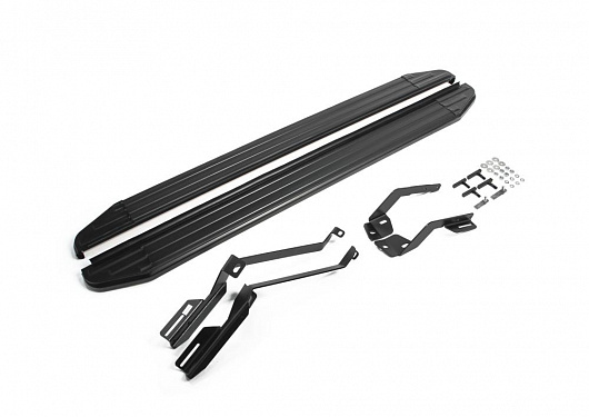 Порог-площадка Rival Premium-Black для Ford Explorer 2011-2015-