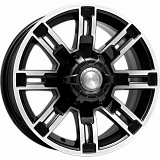 K&K Полюс 7,5x16 6x139,7 ET5 dia 108,1 алмаз черный Россия
