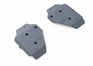 Алюминиевая защита топливного бака Rival на Land Rover Discovery Sport 2014-2017 2.0(240л.с.); 2.2d (188л.с.); 2.2d (150л.с.) (толщина 4 мм)