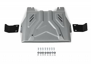 Алюминиевая защита раздаточной коробки Rival на Mitsubishi Pajero Sport 2016- 3.0; 2.4d (толщина 4 мм)