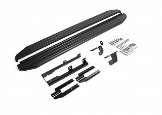 Порог-площадка Rival Premium-Black для Nissan X-Trail 2007-2011-2015