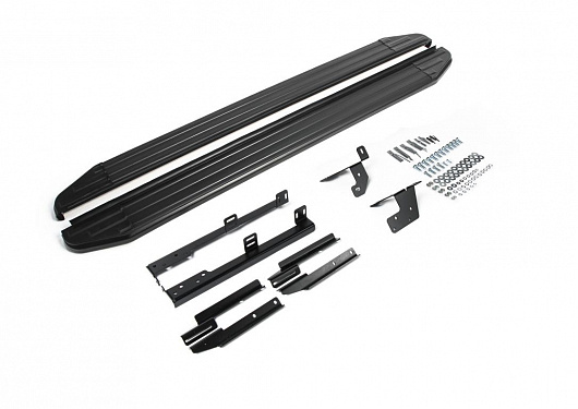 Порог-площадка Rival Premium-Black для Nissan X-Trail 2007-2011-2015