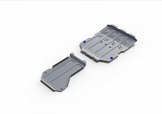 Комплект защит картер + КПП + раздаточная коробка Rival на Maserati Levante 2016-2017 3.0 (350л.с); 3.0 (430л.с); 3.0d (275л.с); 2 Части (толщина 4 мм)