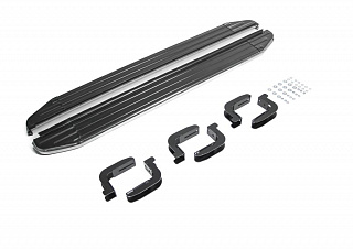 Порог-площадка Rival Premium-Black для Nissan Pathfinder 2004-2010-2014