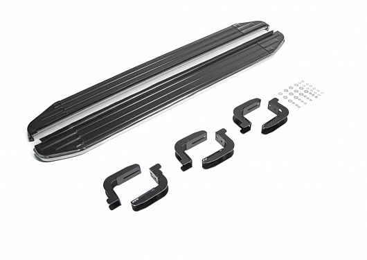 Порог-площадка Rival Premium-Black для Nissan Pathfinder 2004-2010-2014