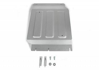 Алюминиевая защита раздаточной коробки Rival на Mercedes-Benz X-Class 2018- 2.3TD; полный привод (толщина 6 мм)