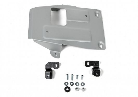 Алюминиевая защита раздаточной коробки Rival на Porsche Cayenne 2018- 2.9T (440 л.с.); 3.0 (340 л.с.); 4.0T (550 л.с.) (толщина 4 мм)