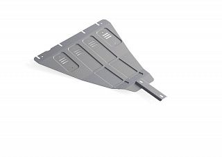 Алюминиевая защита раздаточной коробки Rival на Nissan Pathfinder 2005-2015 2.5d; 3.0d; 4.0 (толщина 4 мм)