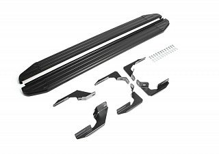 Порог-площадка Rival Premium-Black для Ford Ranger 2012-2015