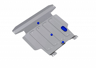 Алюминиевая защита картера + КПП Rival на Nissan Almera Classic 2006-2012 1,6 (толщина 4 мм)