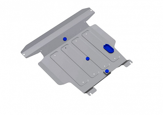 Алюминиевая защита картера + КПП Rival на Nissan Almera Classic 2006-2012 1,6 (толщина 4 мм)