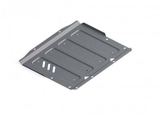 Алюминиевая защита КПП Rival на Mitsubishi Pajero IV 2011- 3.0; 3.2d(188л.с., 200л.с.); 3.8 (толщина 4 мм)