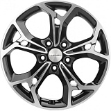 Khomen Wheels KHW1702 (Kodiaq/Tiguan) 7x17 5x112 ET40 dia 57,1 black-FP