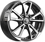 K&K КС1005 6x15 5x100 ET38 dia 57,1 алмаз черный Россия