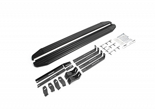 Порог-площадка Rival Premium-Black для Ssang Yong Actyon Sport 2012-