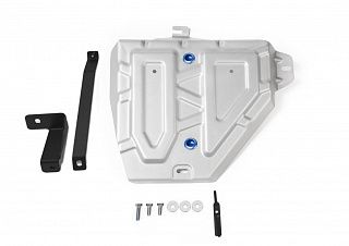 Алюминиевая защита топливного бака Rival на Hyundai Creta 2016- 1.6; 2.0; Привод - все (толщина 4 мм)