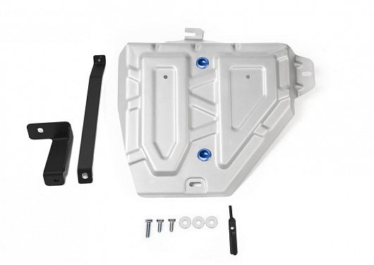 Алюминиевая защита топливного бака Rival на Hyundai Creta 2016- 1.6; 2.0; Привод - все (толщина 4 мм)