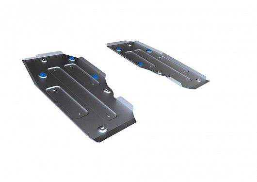 Алюминиевая защита топливного бака Rival на Mercedes-Benz GLS 2016- 500; 400; 350d (толщина 4 мм)